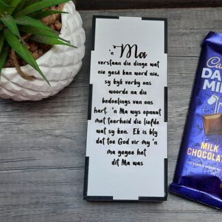 'n Ma verstaan - Slab choc box