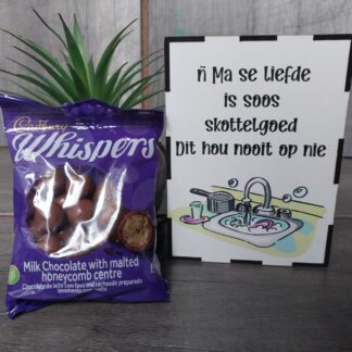 'n Ma se liefde... skottelgoed whisper box