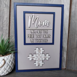 Mom - Puzzle piece sign