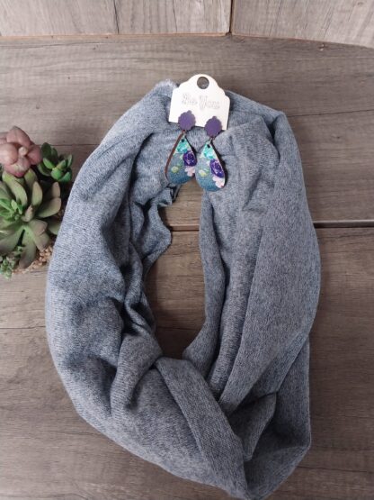 Winter Snood - Blue-Grey