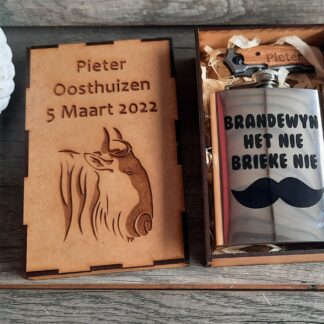 Flask, Knife and Cigar combo