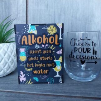 Alkohol glass in box