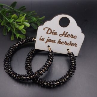 Beaded Hoop Earrings