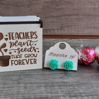 Teacher plant seeds gift box