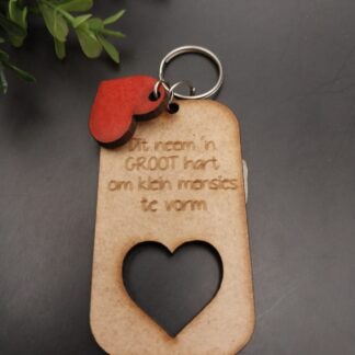 It takes a big heart key chain