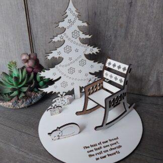 Rocking chair Christmas ornament