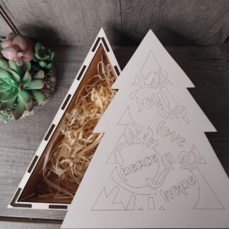 Christmas tree empty box