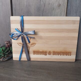 Biltong & Droëwors Bamboo bord