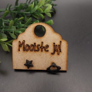 Black Star & Planet stud