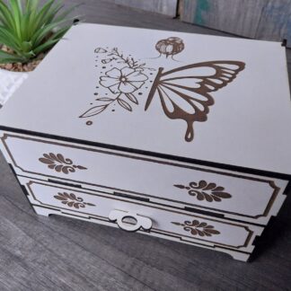 Butterfly Drawer Jewelry box