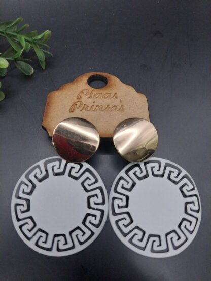 Coated metal round with Gold topper - Image 3