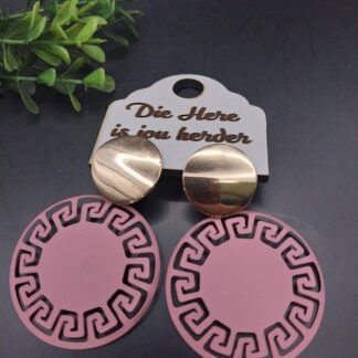 Coated metal round with Gold topper