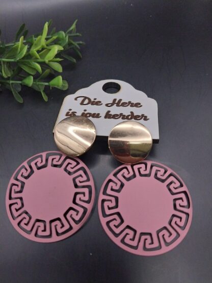 Coated metal round with Gold topper